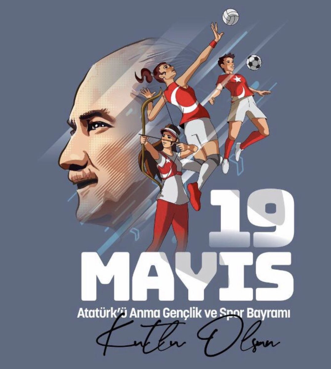 🇹🇷 19 Mayıs Atatürk'ü Anma, Gençlik ve Spor Bayramımız kutlu olsun! #genclikvesporbayramı #19MAYIS #19MAYIS1919 #Atatürk