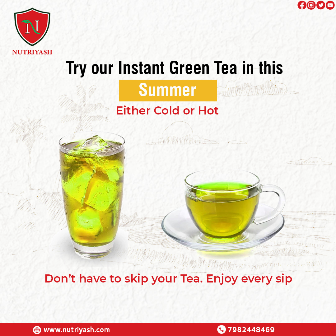 nutriyash21's tweet photo. Try Nutriyash Green Tea this summer with Iced water.
.
.
.
#greentea, #greentealover, #greenteaprobiotics, #probiotics, #healthylifestyle, #healthydrink, #detoxifying, #nourishing, #antioxidants, #rejuvenating #brew #motivation #gym #fitness #nutriyash #mumbai #ipl #india https://t.co/DuHHeJGqzv
