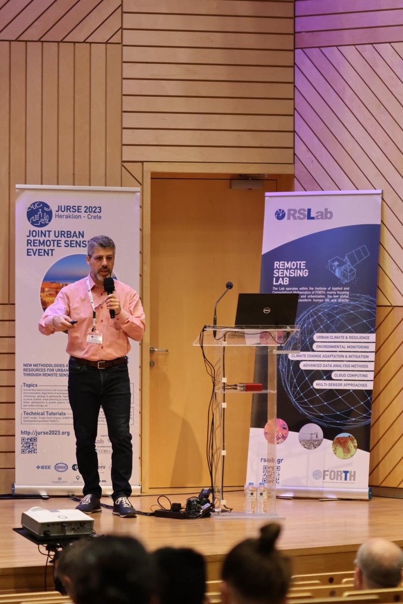 The final day of #JURSE23 starts with a keynote from Dr.Gerasopoulos of the  <a href="/GreekGEO_Office/">Greek GEO Office</a> presenting: GEO's eye on the cities.
<a href="/GEOSEC2025/">Group on Earth Observations</a> <a href="/FORTH_ITE/">FORTH</a> #EarthObservation #RemoteSensing
