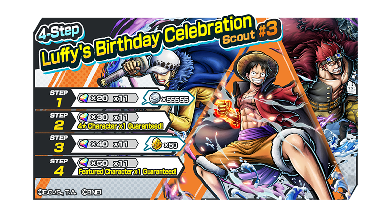 ONE PIECE Bounty Rush on X: 2023 New Year's Scout #4! The 2023 New Year's  Scout #4 with characters like FILM GOLD Gild Tesoro and STAMPEDE Boa  Hancock is now on! The