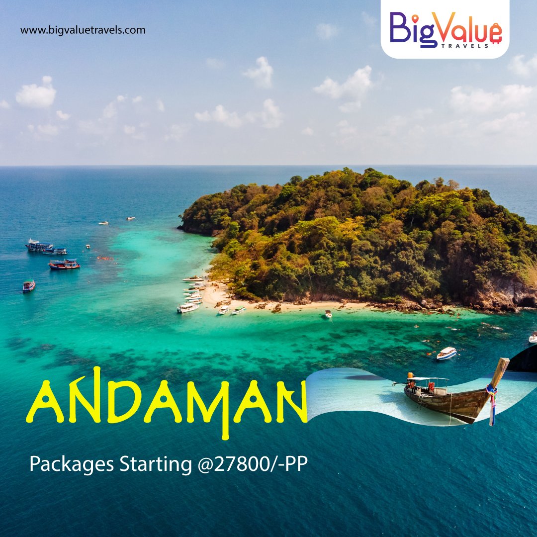 Andaman Packages
Starting from ₹27,800/- PP | 4N/5D
Book Now
For More Details: Call us at+91-7974726768
bigvaluetravels.com

#andaman #bigvaluetravels #ahmedabad #delhi
#travelmore #travelnow #andamanislands #islandlife #andamansea #sea #beach #island #islandvibes