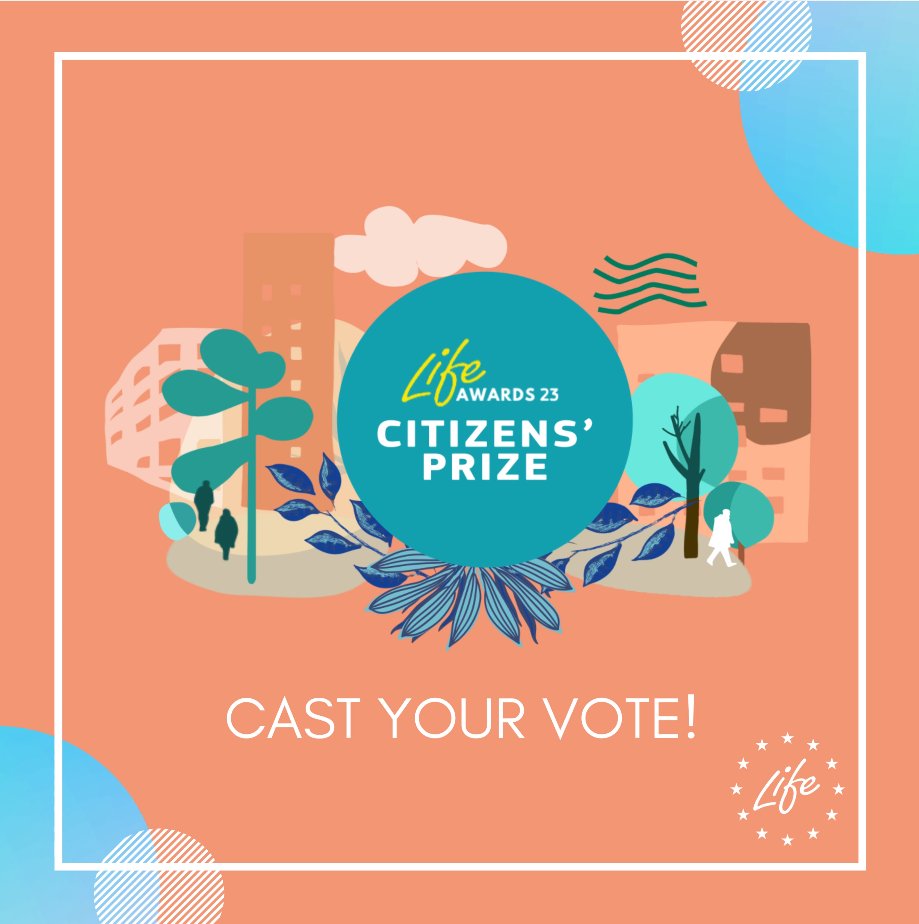 RT EUClimateAction: RT @LIFEprogramme: It’s that time of year when YOU get to vote for your favourite #LIFEproject🤗
 
9 candidates are vying for the #LIFEAwards23 Citizens' Prize. Which one will win your heart?
 
Participate now & cast your vote 👉 …