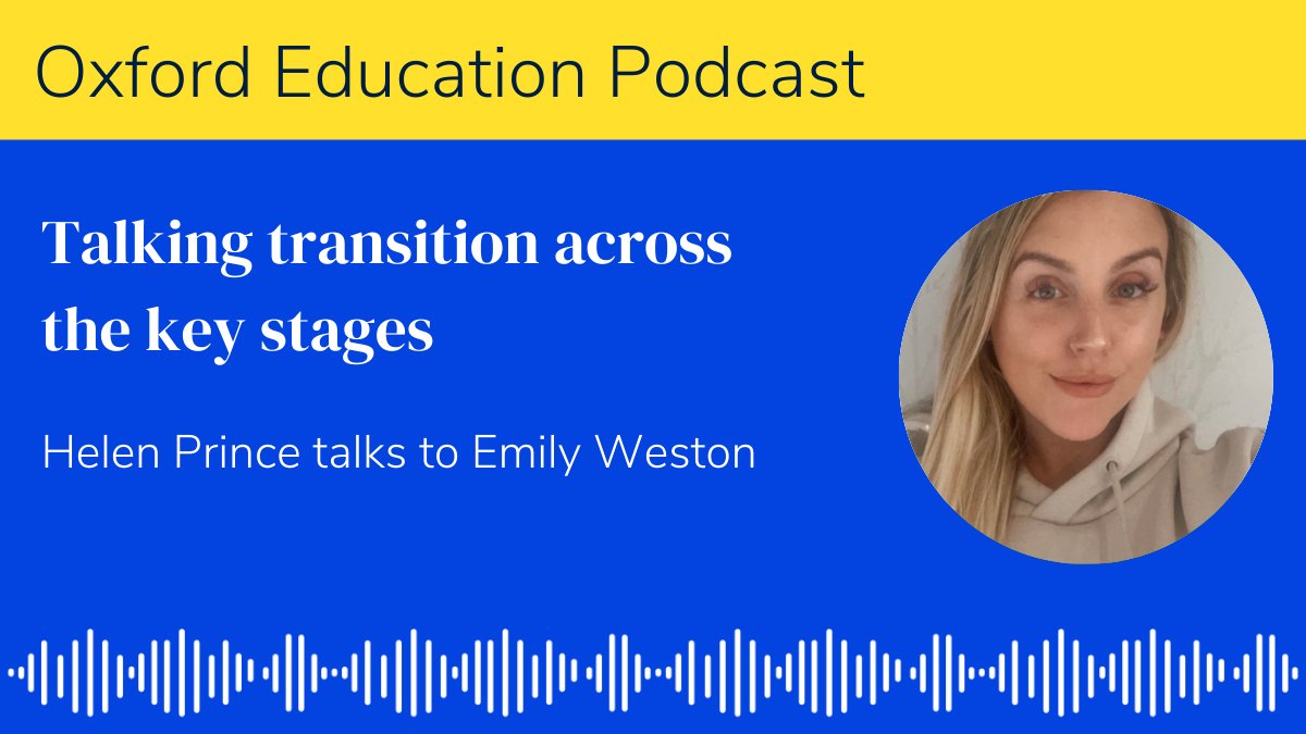 OUPPrimary's tweet image. 🔊 Hear from @primaryteachew on the Oxford Education Podcast!

Emily Weston talks to @prince_helen and offers tips for improving transition from Year 6 to Year 7.

🎧 Listen to the full episode here: ow.ly/Gwl650OrBhw

#Y6Transition #KS2 #Teaching