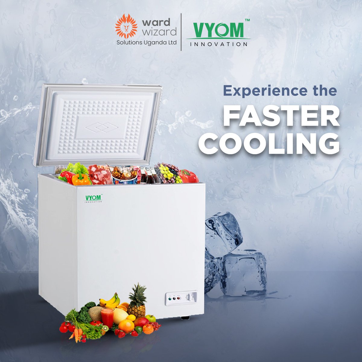 WardwizardU's tweet photo. Keep Your Frozen goodies well-preserved and ready to enjoy with a Vyom Deep Freezer!

To know more visit: https://t.co/F9jBvojZH1
.
#Vyom #innovation #DeepFreezer #fridge #freshproduct #Africa #wardwizard #uganda #instagram #frozengoods https://t.co/h1HMTnpliF