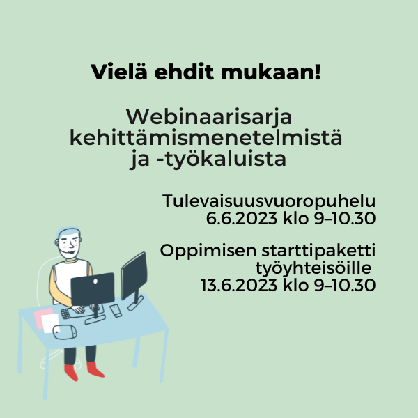 tarkeissatoissa's tweet photo. ☀️Kesäkuun webinaarien tavoitteena on helpottaa ja konkretisoida kehittämistyökalujen hyödyntämistä työpaikoilla.

Lue lisää 👇
https://t.co/HmEAvxfaMa

@kuntatyonantaja @JUKOy @JHLry @SuPerLiitto @Tehy_ry
@Jyty_ry

#tärkeissätöissä #työelämänkehittäminen #webinaari https://t.co/P8s775JyCH