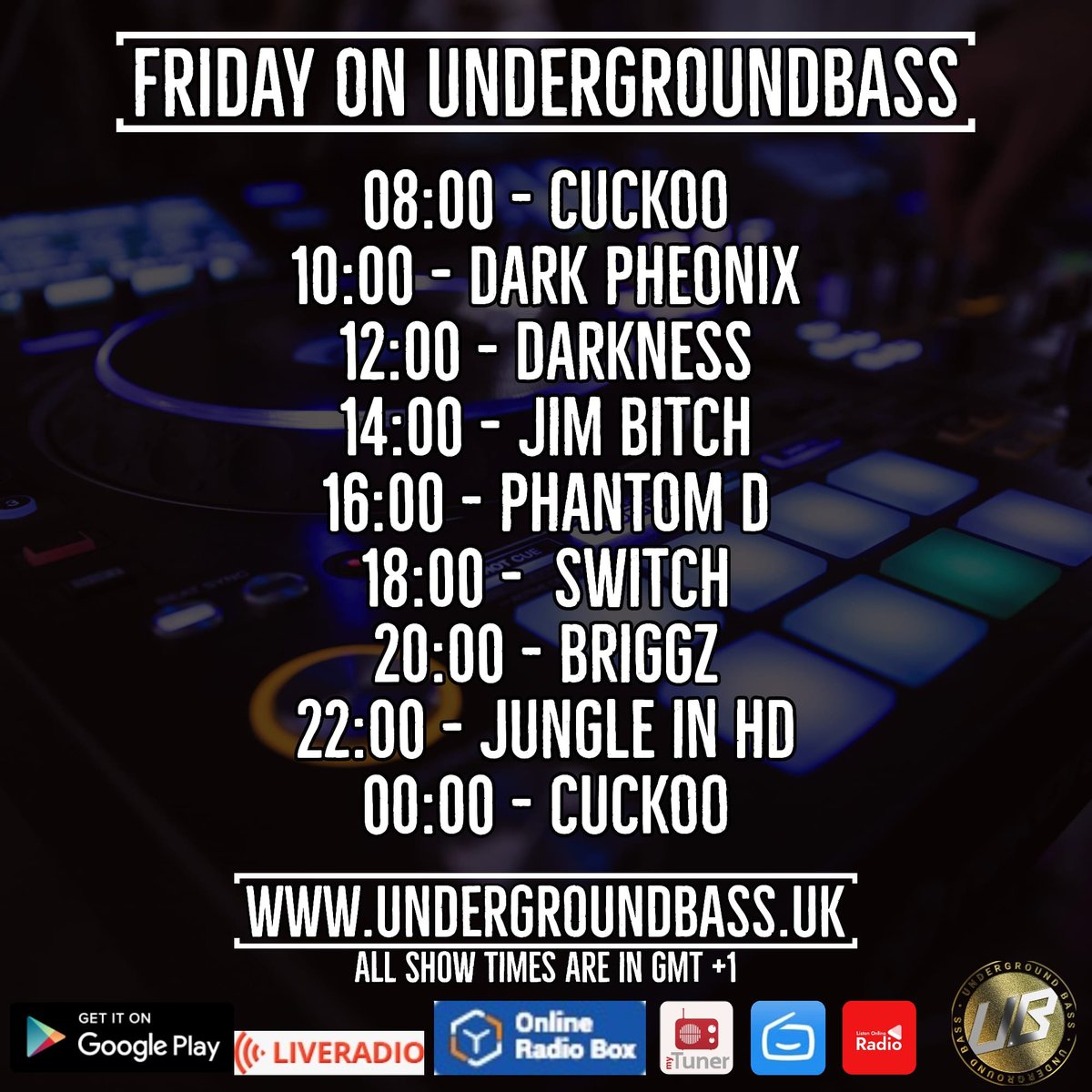 UGBassOLDSKOOL's tweet photo. Good morning you lovely lot and HAPPY FRIDAY!
@FmUnderground https://t.co/IXo2HXIvwG #NotOnDAB https://t.co/vyZlqlh5y7