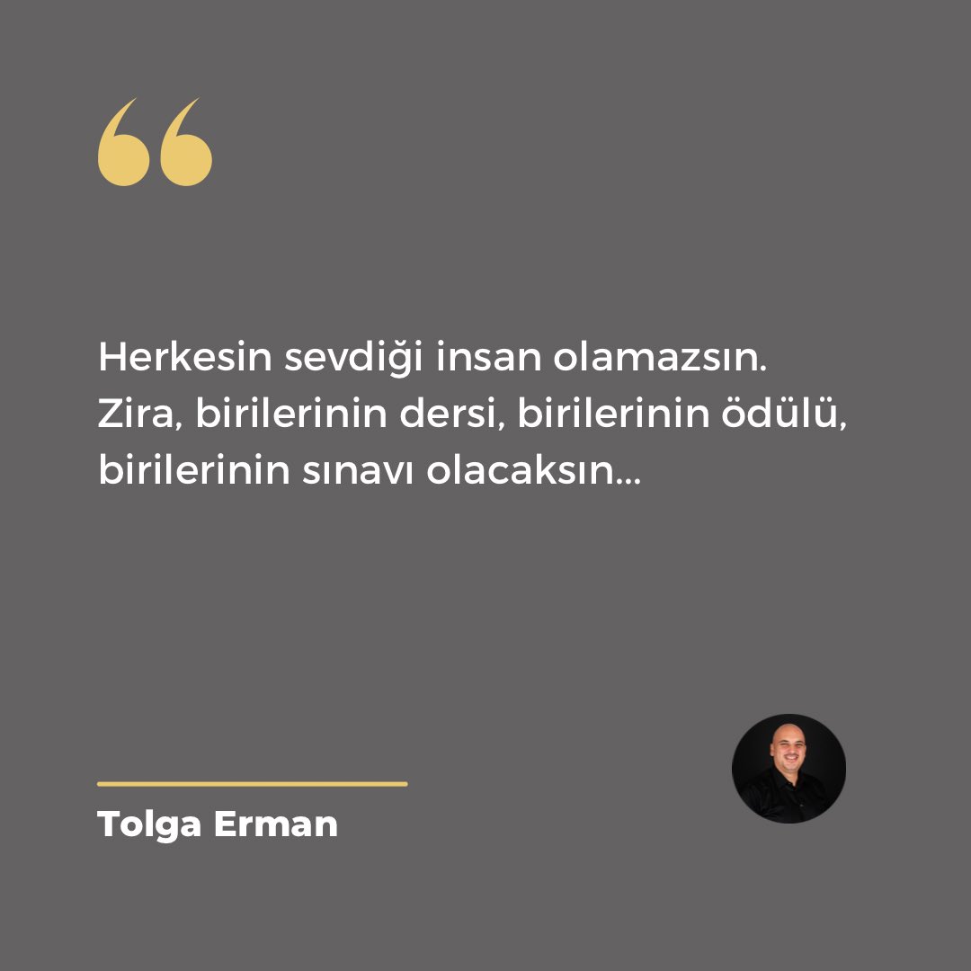 Herkesin sevdiği insan olamazsın. Zira, birilerinin dersi, birilerinin ödülü, birilerinin sınavı olacaksın...

Twitter

#kişiselgelişim #hayat #tolgaermanofficial #sözler
#kendinitanımak #farkındalık #hayat #başarı #keyfiminkahyaları #danışman #kariyer #mentor #mentorluk #podcast