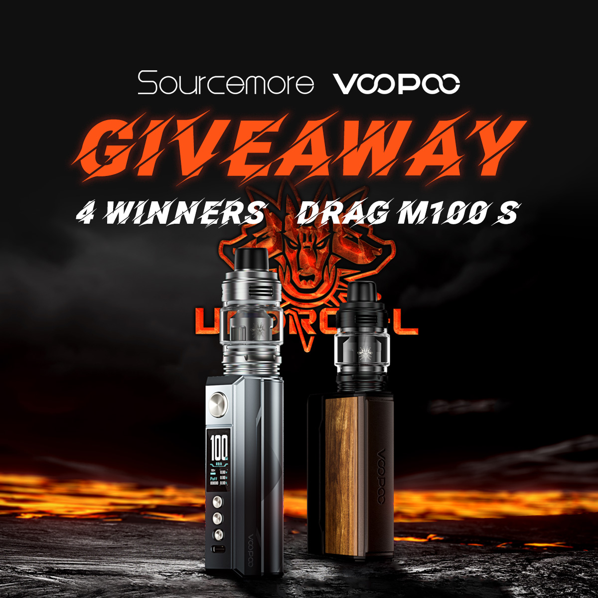 GIVEAWAY TIME

Here comes VOOPOO & Sourcemore Giveaway!

Terms & Conditions 👉sourcemore.com/voopoo-drag-m1…

Stand a Chance to Win🎁
❤Good Luck!

⚠ Warning: The device is used with e-liquid which contains addictive chemical nicotine. For Adult use only.

#sourcemore #DragM100S