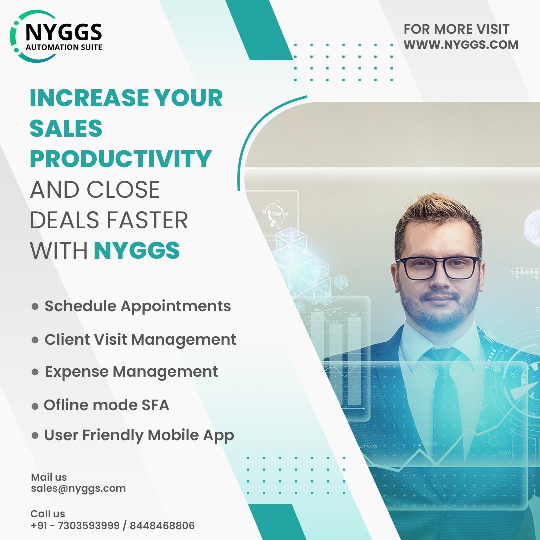 Increase your field sales productivity and close deals faster with NYGGS Sales Force Automation! Our end-to-end solution offers a comprehensive suite of tools to help you streamline sales operations and drive growth.

#nyggs #nyggssfa #sfa #salesforceautomation #sales