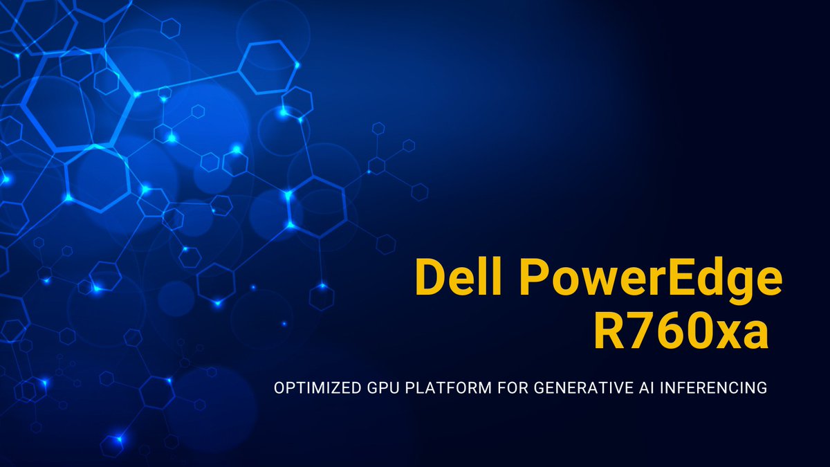 💥#GenerativeAI
💥#AITraining
💥#DigitalTwins
💥#Graphics
💥#AIInference
Learn more about how the #PowerEdge R760xa platform is the ideal mainstream #GPU platform positioned to support diverse accelerated workloads. dell.to/42OQiEK #Iwork4Dell