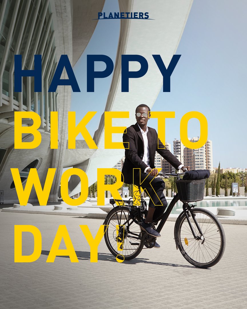 Happy Bike to Work Day! 🚴‍🚴‍
Leave your car at home and cycle to work today.
Join us in this fun and sustainable initiative. 
Let‘s pedal towards a healthier and greener future together! 🌿🌍

#Plantetiers #Iamaplanetier #BikeToWorkDay #Sustainability