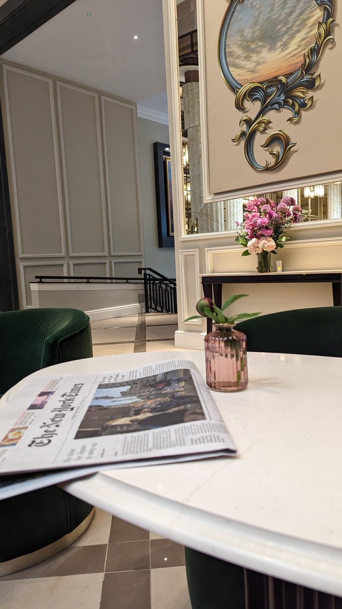 My shop bought chocolate croissant feels a bit out of place in this amazing foyer #ACPconference