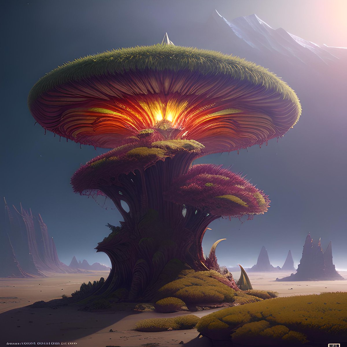 Carnivorous plant on alien planet. D&D. CG by Ralph Northam, Artgerm, Rossdraws, Stanley Artgerm, Donato Giancola, Edouard Collier, WLOP, Breathtaking, Trending on Artstation, Physically based render, Soft lighting, D&D, 4K, digital art, D&D #AIart #stablediffusion https://t.co/I8paPCiJkx