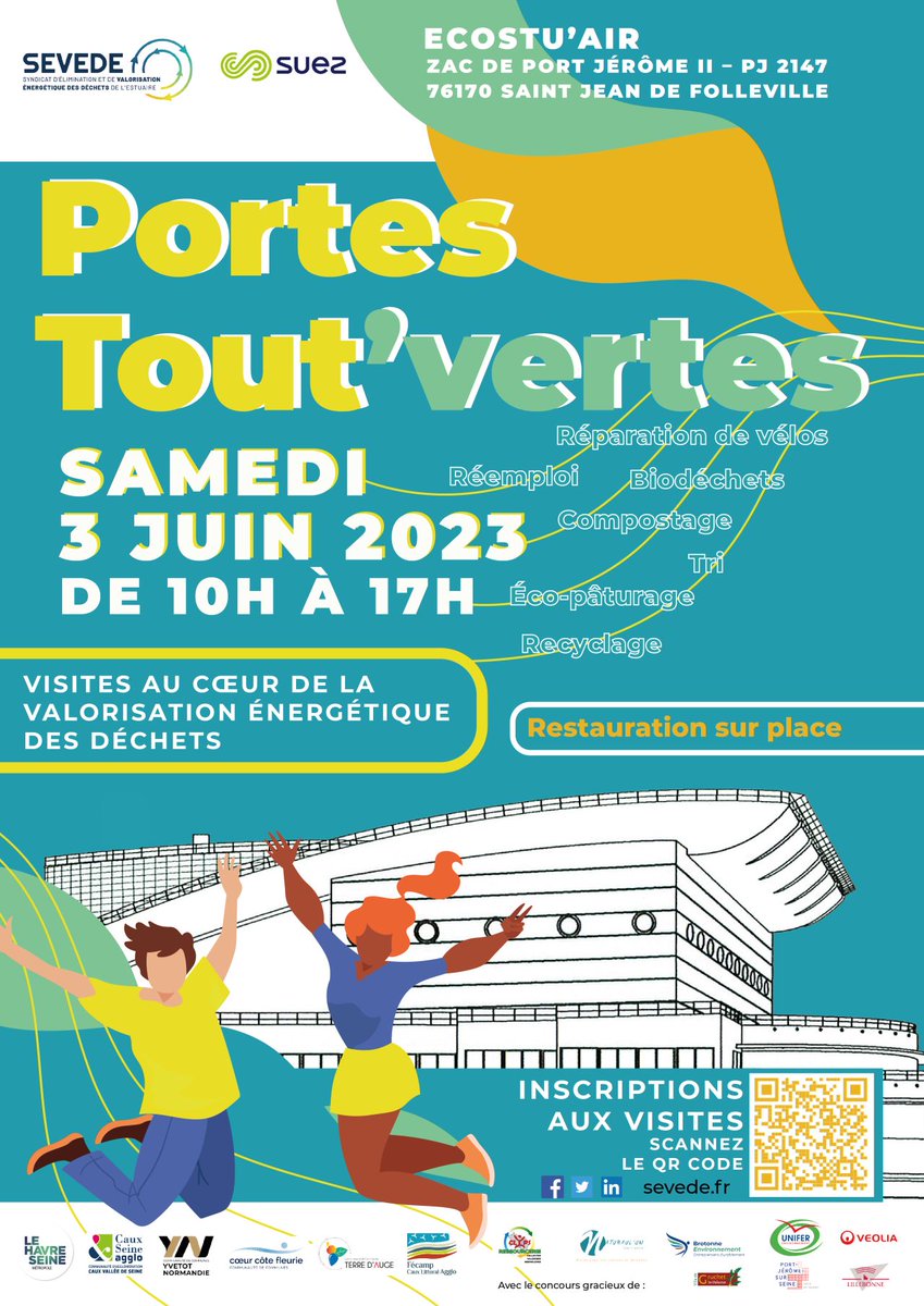 ⏰Plus que quelques jours pour vous inscrire aux premières Portes Tout'vertes d'Ecostu'Air, samedi 3 juin 2023, de 10h à 17h, à Saint-Jean-de-Folleville.
✅ Visites de l'Unité sur inscription, tout au long de la journée 🔗 lnkd.in/eTvQ5xiv
<a href="/LeSevede/">Le_SEVEDE</a>