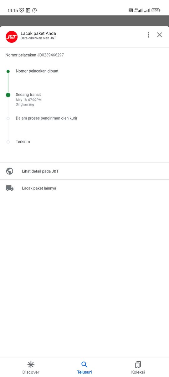 Min <a href="/jntexpressid/">J&T Express Indonesia</a>  kok barang saya transit aja.. Tapi nggak dikirim kirim.. Padahal di singkawang satunya dah sampai.