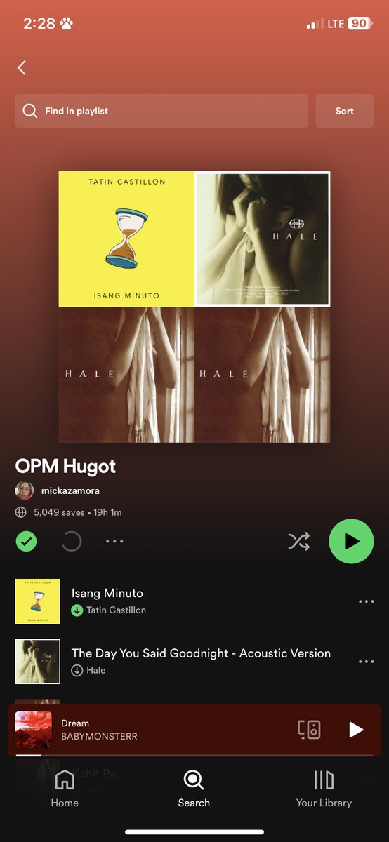 azter_tatin's tweet photo. Another Spotify Playlist with 5K saves added “Isang Minuto”
https://t.co/hU8s2ft6DD
#IsangMinuto #TatinCastillon #WorkWithSpotify #MayHugotParin @Spotify https://t.co/0NVEZdIoEV