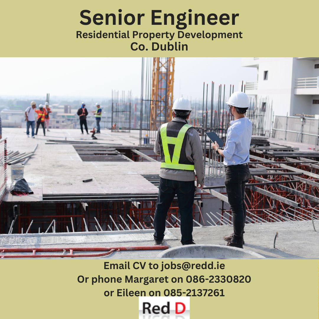 Red D are recruiting a Senior Engineer for a large Residential Property Development in South Co. Dublin

Apply here: lnkd.in/eBUCPuZN

#reddjobs #redd #reddrecruitment #seniorengineer #engineeringjobs #engineeringjobsireland #engingeerjobsireland #irishjobs…