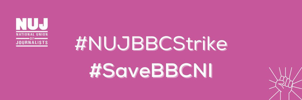 Seamusdo's tweet photo. Belfast already out and supporting @NUJofficial members Drop down to show solidarity today. #NUJBBCstrike Our strike is part of wider union campaign across U.K. to defend public service broadcasting. #JournalismFirst @NIC_ICTU https://t.co/3yGdRKqZ8I