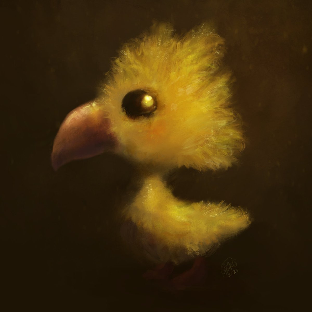 Painted another one today. 🐥

#illustration #art