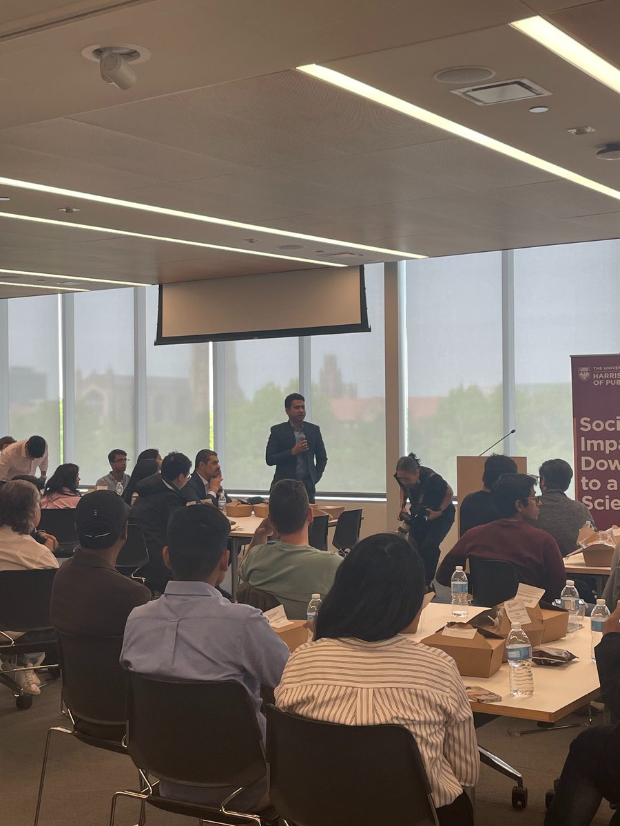 EPIC_India's tweet photo. #Day4, Our honorable legislators in an engaging interaction with students at the @HarrisPolicy, followed by a presentation and discussion on #ClimateChange as world history, with special reference to India, by Dipesh Chakrabarty of @UChicago.
#LegislatorsProgram https://t.co/glIRFKmxa6