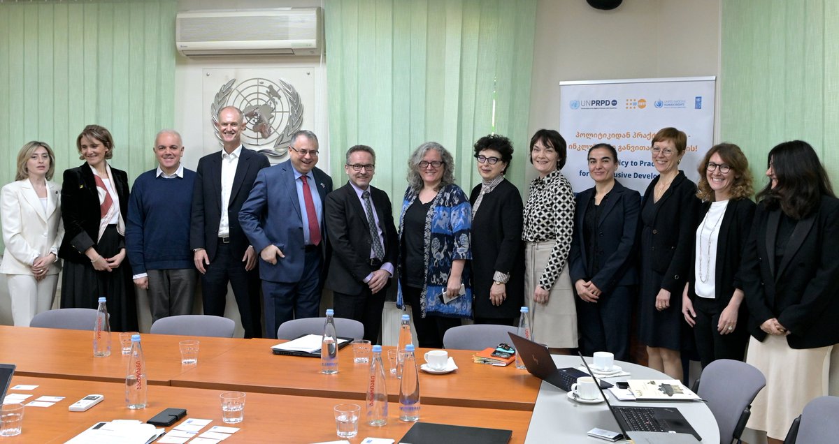 UNDPGeorgia's tweet photo. Honoured to host an esteemed delegation from @Ulkoministerio @Sida @unprpd. 

Together w/ 🇬🇪 Government, @Geoparliament @Ombudsman_Geo, Legal Aid Service &amp; civil society, we tackled challenges faced by people w/ disabilities &amp; explored pathways for inclusivity.

#DisabilityRights https://t.co/Jdnb2tJkxX