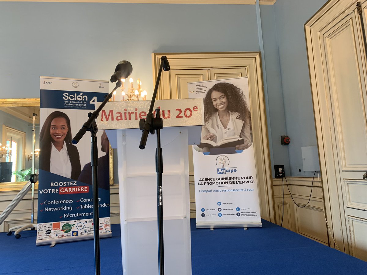 Aguipe_gn's tweet photo. [#Salon 2023]
🔷Dans quelques instants l’ouverture officielle de la 4eme Édition du Salon de l’Emploi et de l’ Entrepreneuriat.

#METFP #AGUIPE #AJGF #4emeEditionDuSalondeLemploi #Paris https://t.co/QqhB42barg