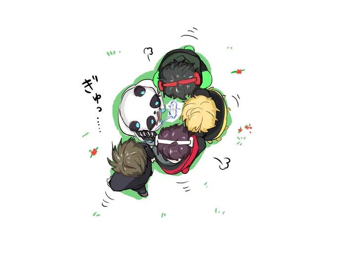 これは電話の音漏れが聞きたくてギュッ…ってしてるのが微笑ましくて衝動描きした絵です…