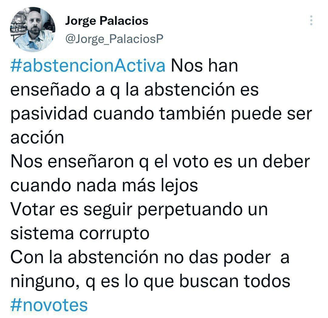 #abstencionActiva #yonovoto