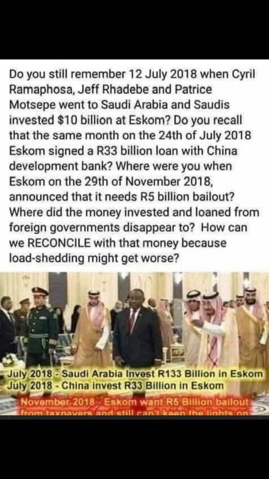 Where did the money go @CyrilRamaphosa
