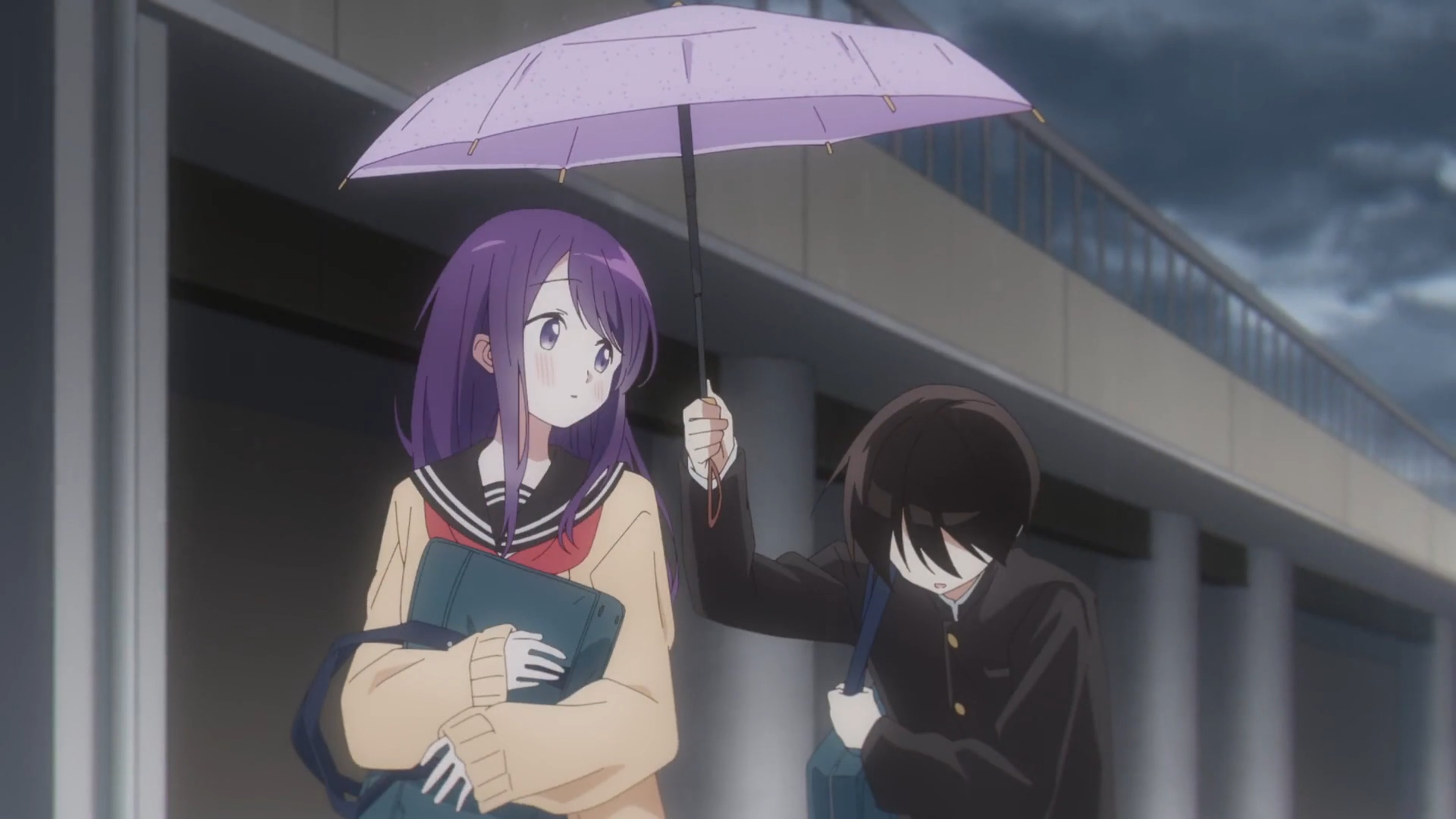 Aiya on X: Kubo-san wa Mob wo Yurusanai Ep 7 Kubo and Shiraishi walked  together in the rain. It was cute how he was holding the umbrella ☺️ He  hanged out with