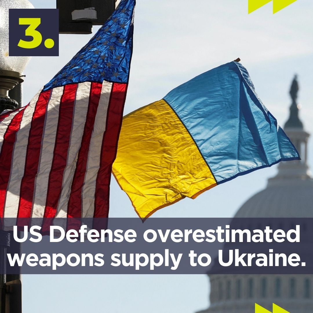 thegeosphere_'s tweet photo. 3. #USDefense overestimated #weapons supply to #Ukraine. https://t.co/jYaFWaIPdI