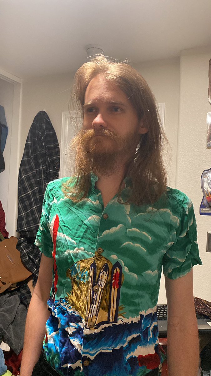 ParaPerception's tweet photo. @CalcoteProctor Sir… I believe my fiancé, your clone, also has an affinity for Hawaiian shirts. Is it standard with your duplicate models? 😳🤣 https://t.co/7wdqxSw6m4
