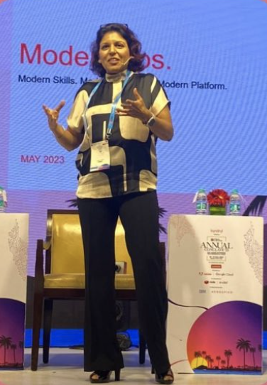 KyndrylIndia's tweet photo. #ModernOps: Unveiling the future of operations!
Today, At @ET_CIO Annual Conclave 2023, Monica A., Director, Engagement Partner at @KyndrylIndia, talked about optimising costs across #hybrid landscape focus on business outcomes.
#ETCIOAC23 #kyndryl https://t.co/zx0itSLcF4