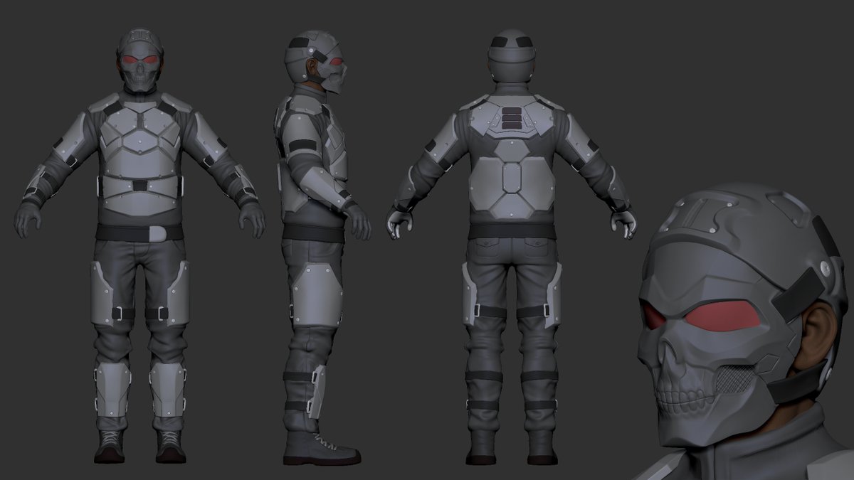 #Zomfi Updates!

Survivors, it's time to fortify your defenses and face the relentless zombie hordes head-on! The future of #zombie warfare is here!

Are you ready to obliterate the undead like never before?

Introducing the Skull Armor Set!  💀 🔥

 #gamedev #gamedeveloper