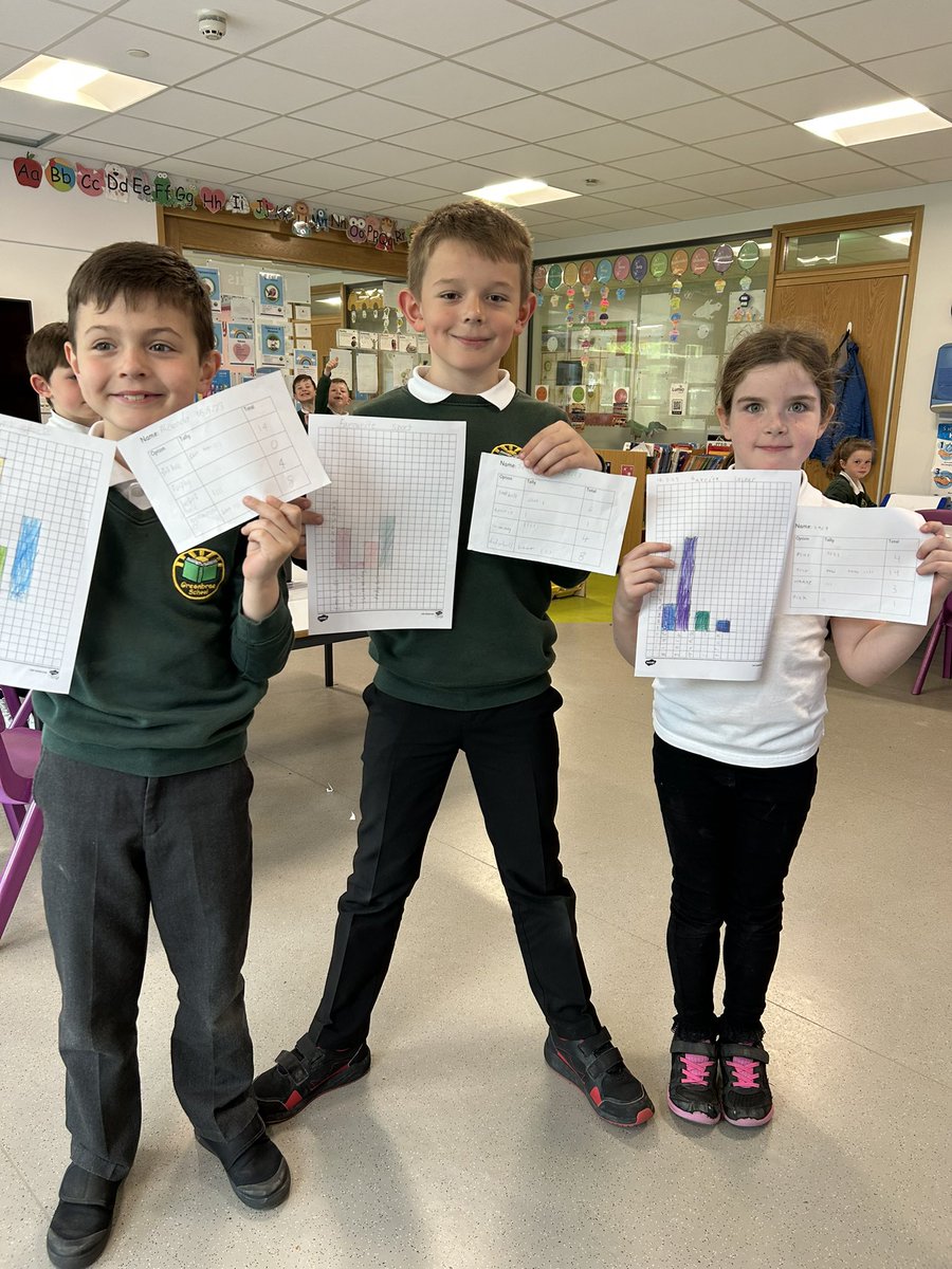 P3G have been looking at data handling. We created our own surveys, surveyed the classes in our corridor, then displayed our findings in graphs!