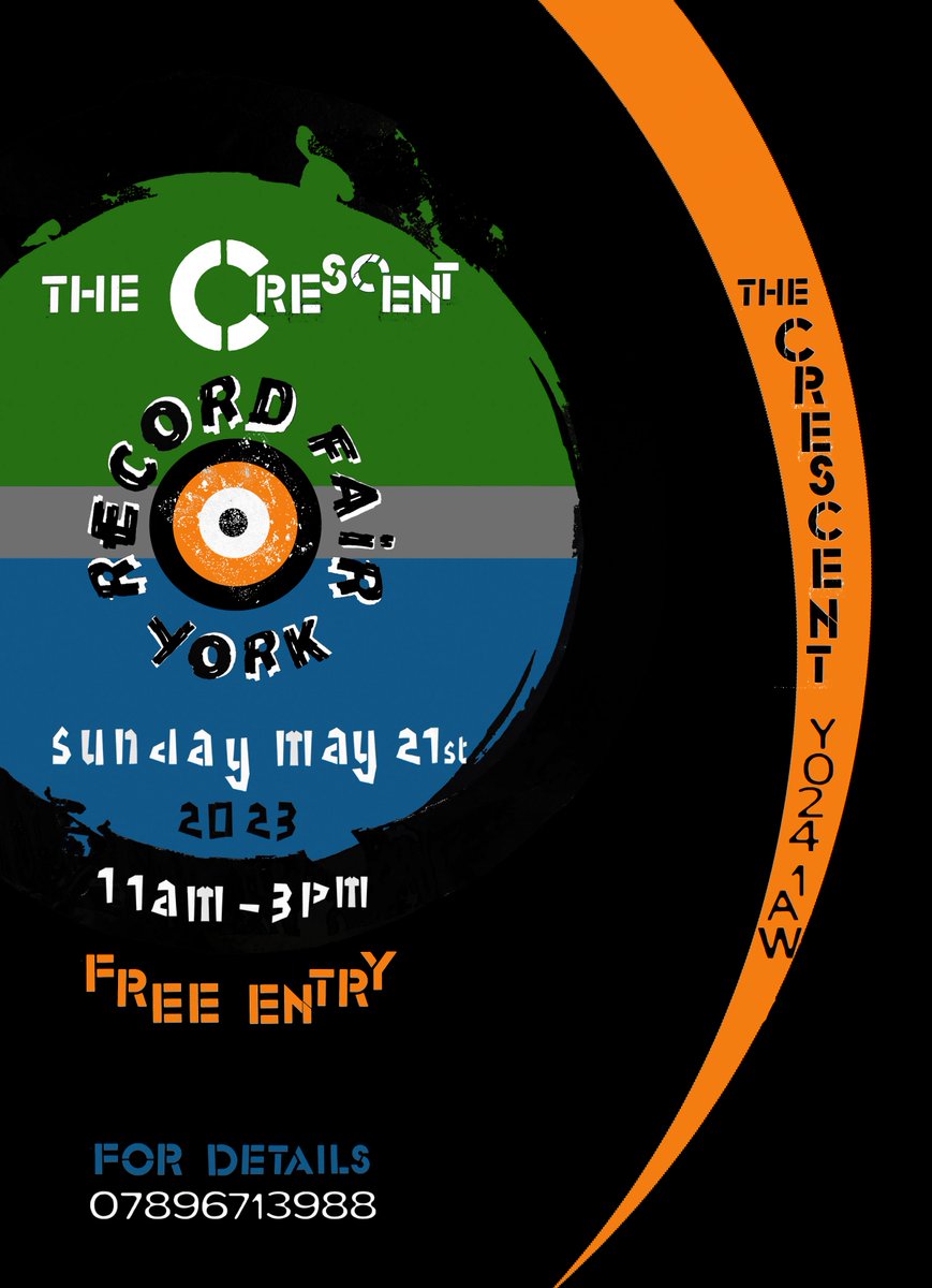 YorkRecordFair's tweet photo. @VisitYork this Sunday for The Crescent Record Fair at @TheCrescentYork on the @indieyorkmap Great selection of records. 14 stallholders in 2 rooms. Loads of collectable LPs &amp; 45s &amp; lots of bargains. #York #recordfair #vinylrecords #recordcollecting https://t.co/9PzJv9Dirk