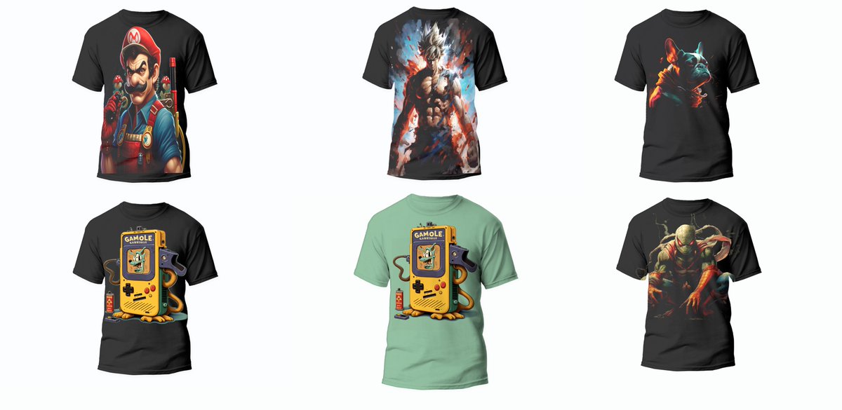 BuytoPlayGame's tweet photo. 🎉New drops!🔥 Muscled Spiderman, Goofy Gameboy, Real Man Mario, Super Saiyan Goku, Vibrant Bulldog. Retro meets modern! Explore now 👉 https://t.co/NxB8mbgdlJ 

#RetroStyle #newarrivals https://t.co/zlVuF2dUrM