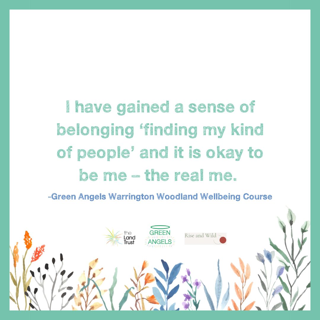 Feedback from <a href="/GreenAngelsLT/">Green Angels - the Land Trust</a> courses shows how being out in nature can have a positive impact on your wellbeing and improve your confidence! Why not spend some time in nature this weekend and destress away from the daily chaos of life! #MentalHealthAwarenessWeek <a href="/riseandwild/">Rachel Barker</a>