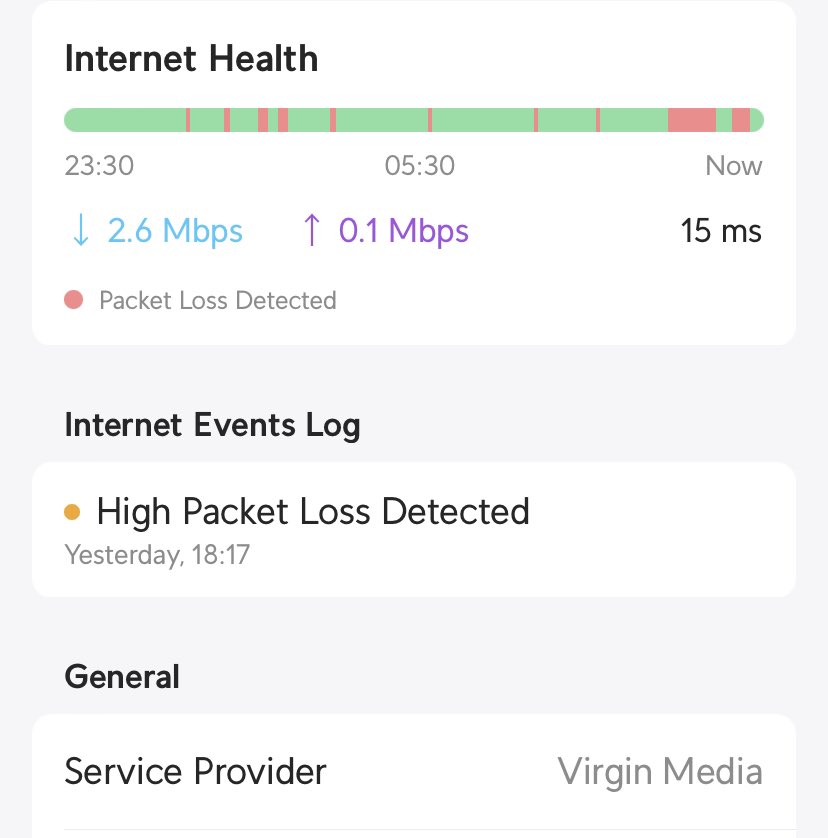 yanikdude's tweet photo. @virginmedia #internet has progressively got worse since last Saturday morning. #ng24 #affected #eurovision #fixit https://t.co/jDhYSRN3Ma