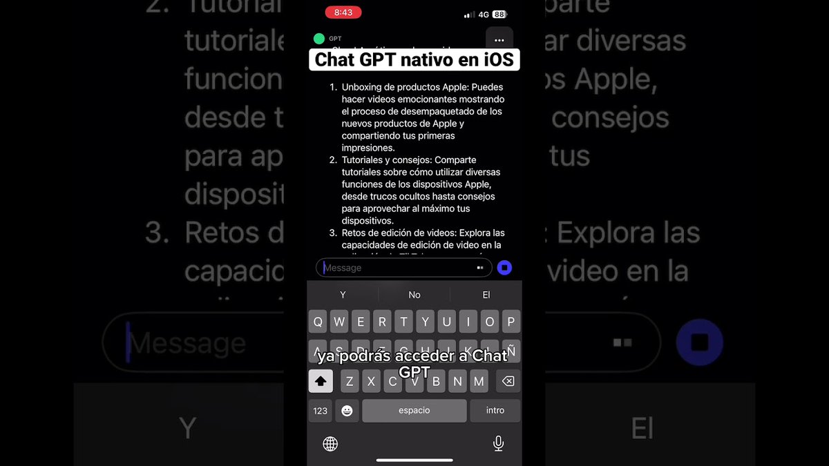 OrlandoCubaGeek's tweet photo. Chat GPT disponible nativo para #iPhone  #chatgpt #ia #ai #inteligenciaartificial – https://t.co/uxGEdA40gL https://t.co/26hIYoLuE1