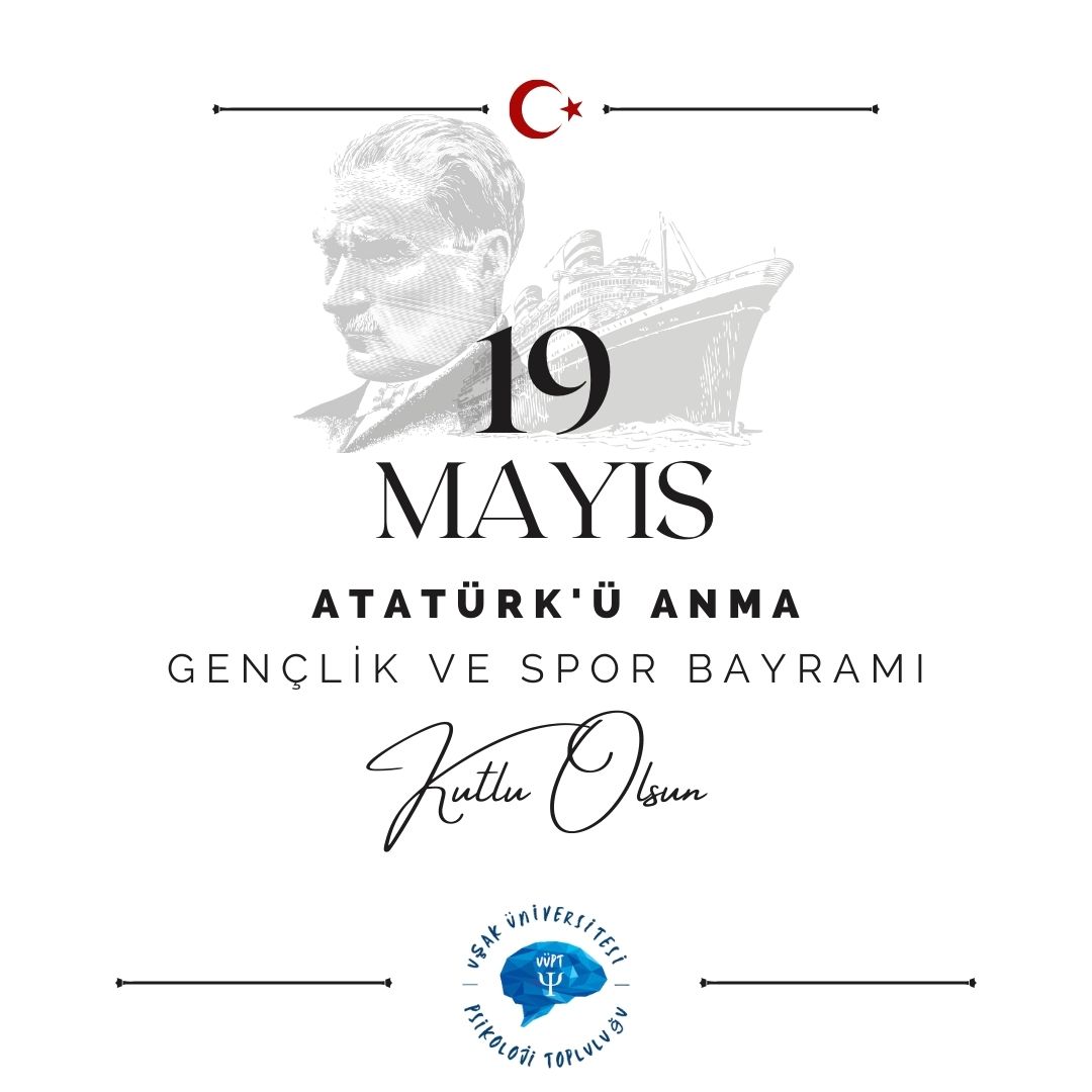 19 Mayıs Atatürk'ü Anma Gençlik ve Spor Bayramı kutlu olsun!