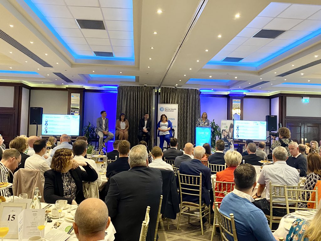 A brilliant turnout for <a href="/LimerickMHA/">Limerick Mental Health Association</a> #lmha first Business Breakfast morning <a href="/CastletroyPark/">Castletroy Park</a>. Inspiring stories &amp; kind words for everyone from guest speakers <a href="/DavidGillick/">David Gillick</a> @lisascottpsych Tommy Barret <a href="/LindaStMunchins/">Linda ledger</a> with <a href="/LaviniaDuggan1/">Lavinia Duggan</a>.