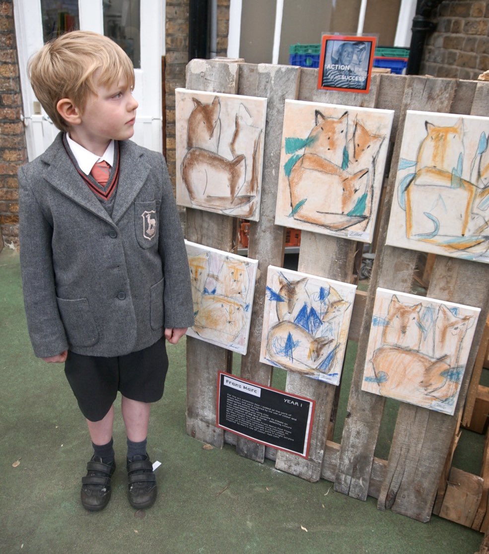Always a pleasure to welcome <a href="/RBKMayor/">RBK Mayor</a> to our annual art exhibition. A particularly vibrant exhibition this year, with art in the style of Julian Opie, Amalie Dorat and <a href="/franzmarcart/">Franz Marc</a> #confidentcurioushappy