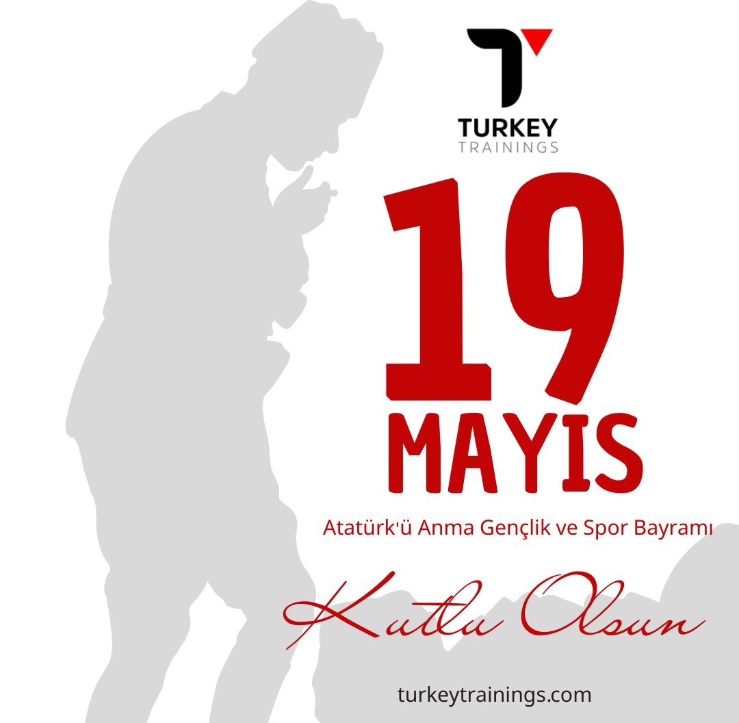 turkeytrainings's tweet photo. 19 Mayıs Atatürk'ü anma gençlik ve spor bayramımız kutlu olsun. #19mayıs #19mayısatatürküanmagençlikvesporbayramı #19mayıs1919 https://t.co/ZtTdse6oRQ