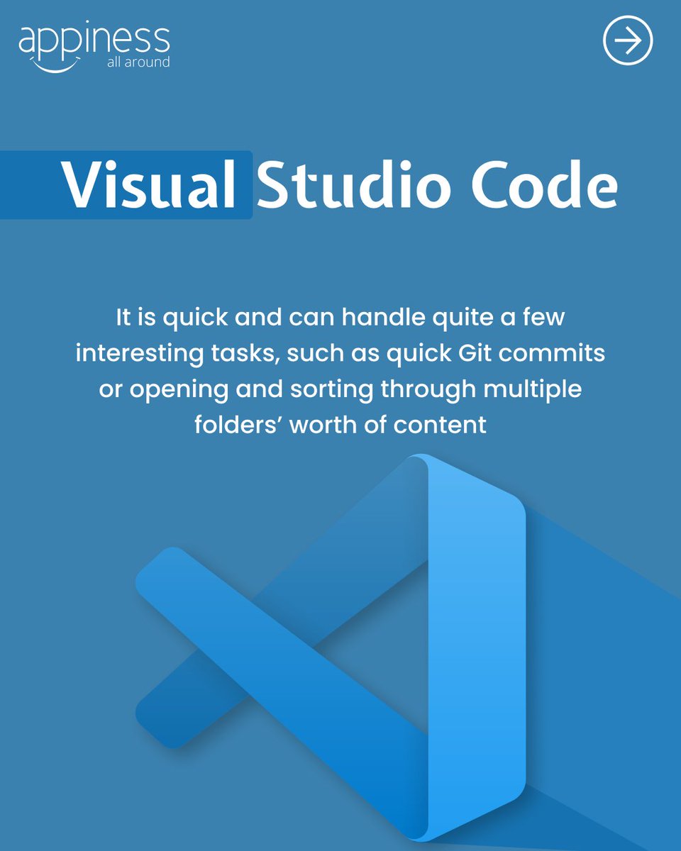 AppinessWorld's tweet image. Unlock your coding superpowers with these essential code editors!

These editors are the secret weapons that can help you craft your digital masterpieces with ease

Also, don’t forget to check out appinessworld.com

#CodeEditors #ToolsForDevelopers #ToolsForCoders #Appiness