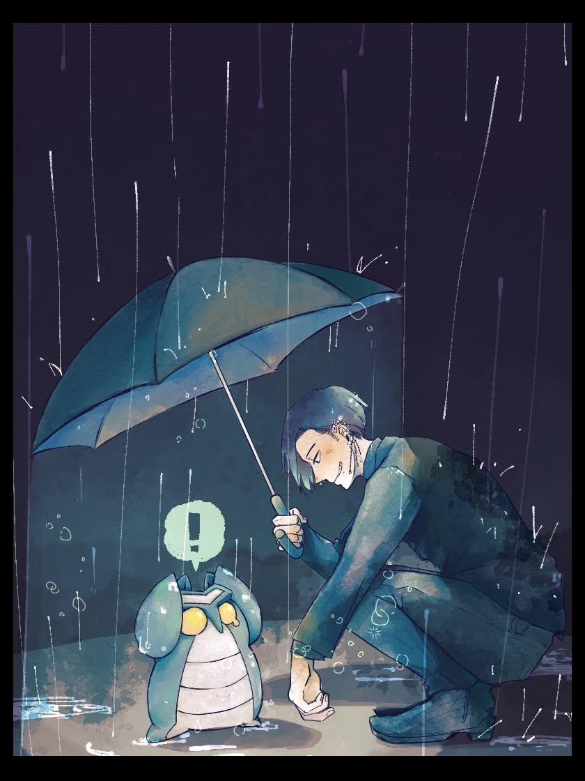 es_cp's tweet photo. 「よォ、おチビさん。こんな雨に独りで散歩かい？」 https://t.co/1Jq3Zafakw