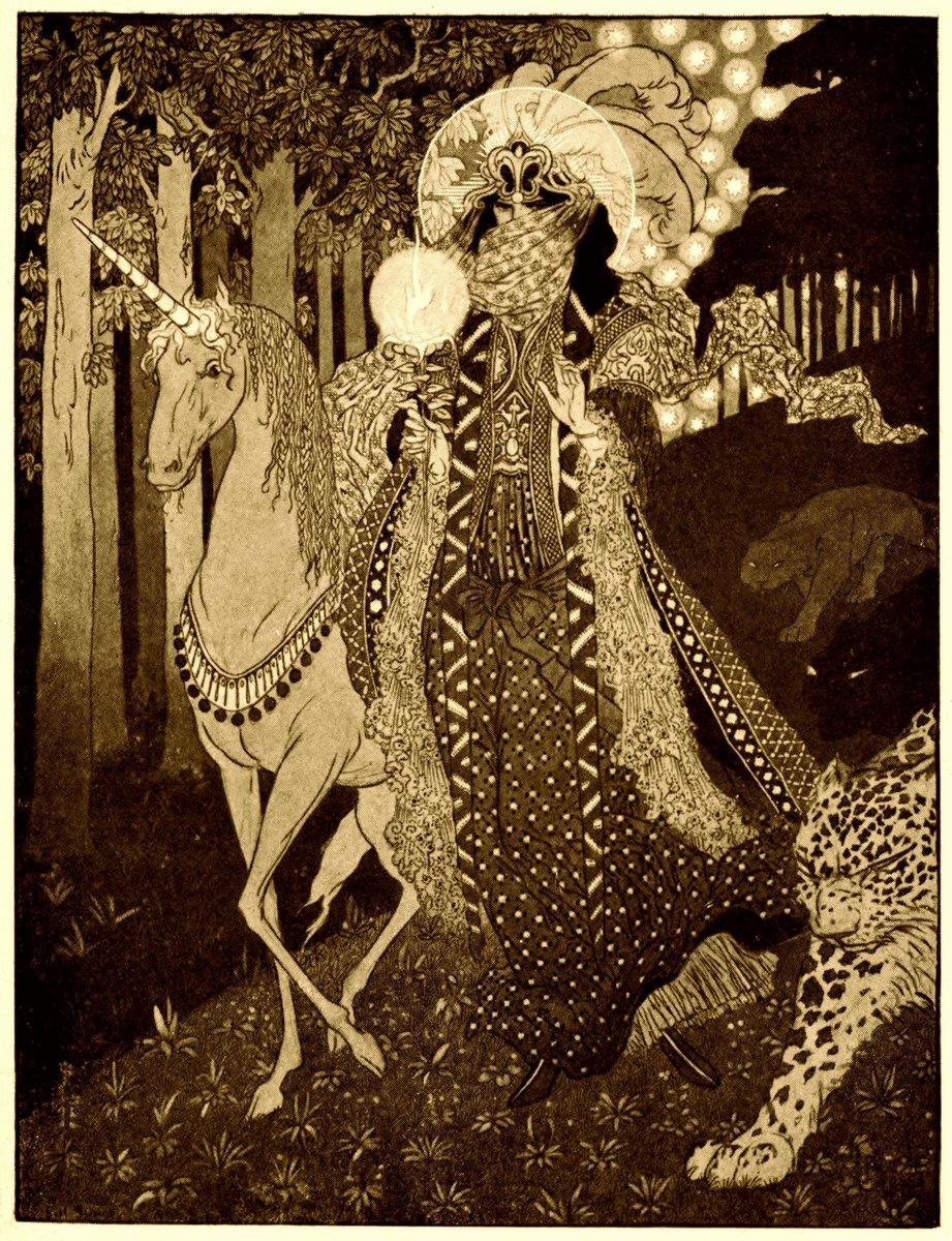 Sidney Sime, Romance Comes Down Out of Hilly Woodlands
1910