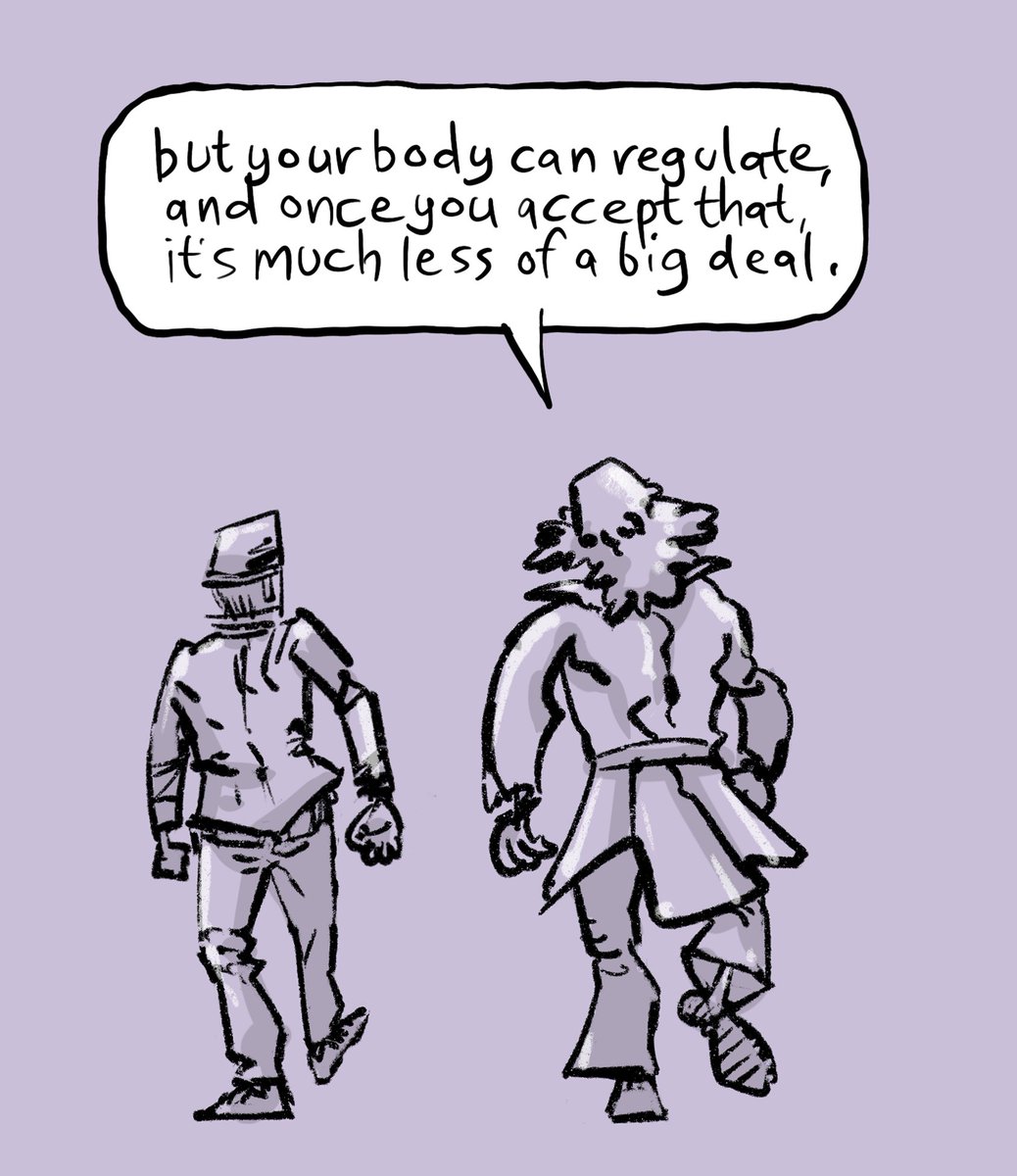 darrencfisher's tweet photo. Part 5 of my short comic series Dr Mike and Space Monk. Dr Mike dispenses useful advice relating to cold regulation and holistic equanimity https://t.co/Z2keY2ReV2