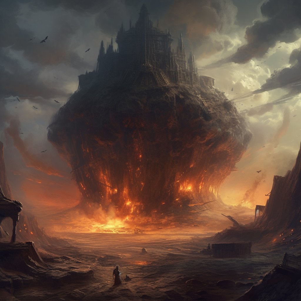 anarkey22's tweet photo. Witness the power of Cataclysm! This intense and immersive event shakes the very foundations of reality.

#Cataclysm #ApocalypseNow #PowerUnleashed #NatureVsMan #EpicDestruction #SurvivalMode #Unpredictable #anarkey22 https://t.co/ONtNZishbW