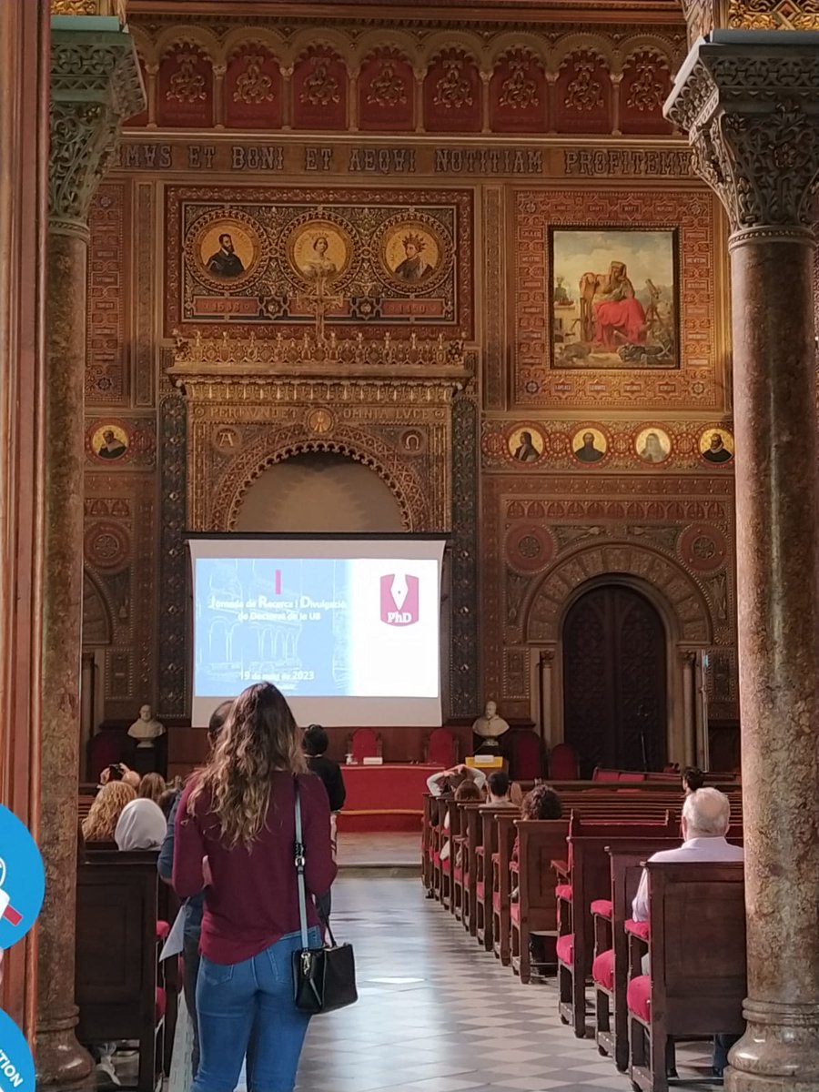 Our PhD student Beatriz Iralde-Cárdenas is attending the 1st Doctoral Research and Dissemination conference of @UniBarcelona. A great opportunity to share findings, learn and above all, network. Today, in the 19th century UB's historical building. @doctorands_UB @DoctoratUB
